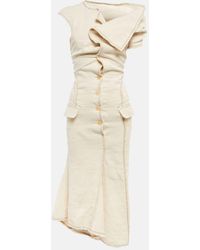 国内発| JACQUEMUS La robe Camargue リネンシルク ドレス 国内発| JACQUEMUS La robe Camargue リネンシルク ドレス