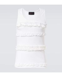 Simone Rocha - Ruffled Cotton Jersey Tank Top - Lyst