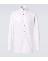 Brioni - Camisa De Esmoquin En Algodon - Lyst