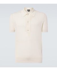 Tom Ford - Cotton And Silk Polo Shirt - Lyst
