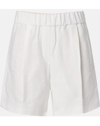 Brunello Cucinelli - High-Rise Bermuda Shorts - Lyst