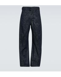 Lemaire - Twisted Belted Jeans - Lyst