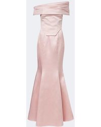 Solace London - Alta Off-Shoulder Bustier Gown - Lyst