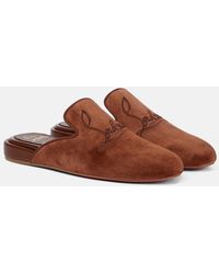 Christian Louboutin - Coolito Donna Suede Slippers - Lyst