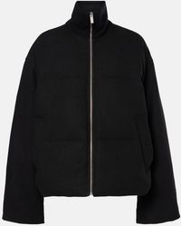TOTEME - Wool-blend Flannel Down Puffer Jacket - Lyst