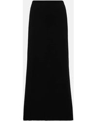 FFORME - Isabella Wool And Cotton Maxi Skirt - Lyst