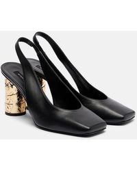 Givenchy - Tape 85 Leather Slingback Pumps - Lyst