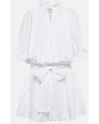 Juliet Dunn - Poplin Blouson Dress - Lyst