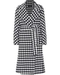 Max Mara Zanora Checked Virgin Wool Coat - Multicolour
