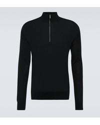 Zegna - Wool Half-zip Sweater - Lyst