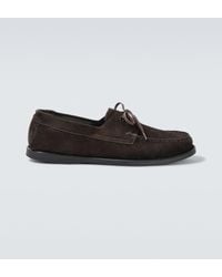 Saman Amel - Segelschuhe City Moc Aus Veloursleder - Lyst