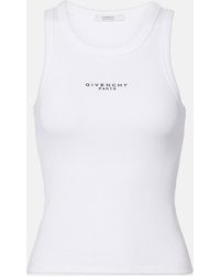 Givenchy - Logo Ribbed-Knit Cotton Jersey Tank Top - Lyst