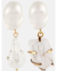 Erdem - Orecchini Pendenti Con Perle Bijoux - Lyst