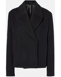 TOTEME - Cropped Wool-Blend Peacoat - Lyst