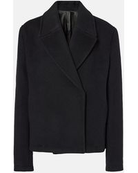 TOTEME - Cropped Wool-Blend Peacoat - Lyst