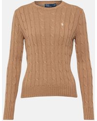 Ralph Lauren - Cable-knit Wool-cashmere Sweater - Lyst