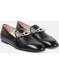 Roger Vivier - Embellished Leather Loafers - Lyst