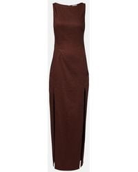 STAUD - Costa Linen-Blend Maxi Dress - Lyst
