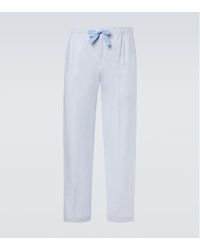 Orlebar Brown - Alex Linen Straight Pants - Lyst