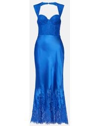 Rebecca Vallance - Remi Lace And Satin Maxi Dress - Lyst