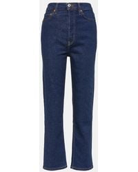 RE/DONE - Jeans Regular 70S Stove Pipe A Vita Alta - Lyst