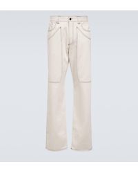 Winnie New York - Paneled Straight Cotton Pants - Lyst