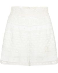 white high top shorts