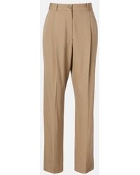 The Row - Gianni Wool Straight Pants - Lyst