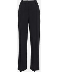 Victoria Beckham - Pleated Wide-Leg Pants - Lyst