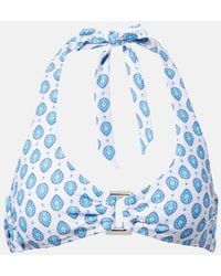 Heidi Klein - La Croissette Printed Bikini Top - Lyst