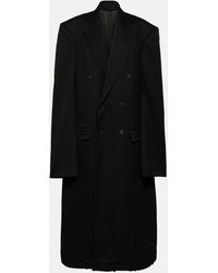 Balenciaga - Deconstructed Double-breasted Wool Coat - Lyst