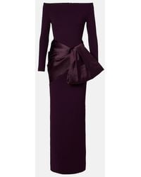 Solace London - Kori Bow-Detail Off-Shoulder Gown - Lyst