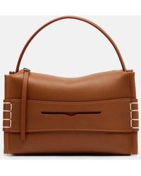 JW Anderson - Loafer Leather Top-Handle Bag - Lyst