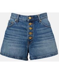 Ulla Johnson - Greta High-Rise Denim Shorts - Lyst