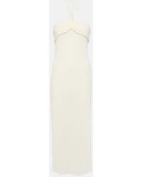 Magda Butrym - Vestido Midi Adornado Con Cuello Halter - Lyst