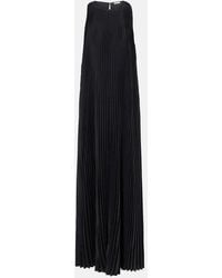 JOSEPH - Chenes Pleated Halterneck Maxi Dress - Lyst