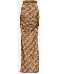 Alex Perry - Floral Sheer Lace Skirt - Lyst