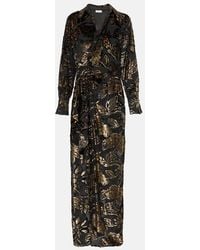 Jonathan Simkhai - Marzia Lame Velvet Wrap Dress - Lyst