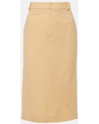 Tod's - Virgin Wool Pencil Skirt - Lyst