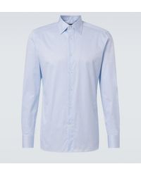 ZEGNA - Trofeo Striped Cotton Shirt - Lyst
