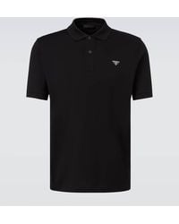 Prada - Polohemd Aus Baumwolle - Lyst