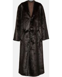 Balenciaga - Faux Fur Coat - Lyst