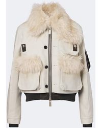Sacai - Wool Blouson Jacket - Lyst