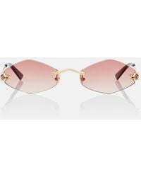 Cartier - Panthere De Cartier Oval Sunglasses - Lyst
