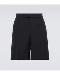 Alexander McQueen - Shorts de algodon, lana y mohair - Lyst