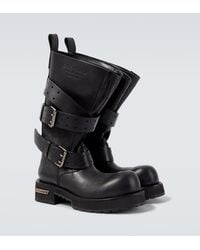 Balenciaga - Venom Leather Biker Boots - Lyst