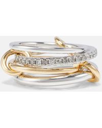 Spinelli Kilcollin - Anello Nimbus SG Gris in oro 18kt e argento sterling con diamanti - Lyst