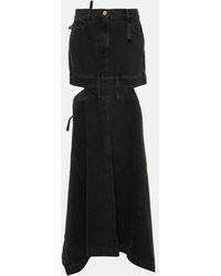 The Attico - Denim Skirt - Lyst