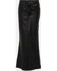 Balenciaga - Leather Maxi Skirt - Lyst