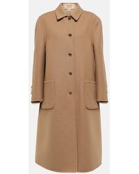 Gucci - Reversible Gg Wool Coat - Lyst